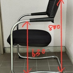 【お譲りします】スチール脚チェアーの画像