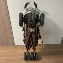 MACLAREN マクラーレン　ベビーカー ブラウン チェック柄の画像