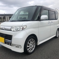 購入者様決定致しました！【整備多数！】車検9年10月/綺麗なタントカスタムRSターボ/禁煙車/リビルトタービン交換/スマートキー/パワースライド/フルセグナビ/ETC/バックカメラ/目立つ傷凹み無し！コミコミ価格！の画像