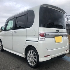 購入者様決定致しました！【整備多数！】車検9年10月/綺麗なタントカスタムRSターボ/禁煙車/リビルトタービン交換/スマートキー/パワースライド/フルセグナビ/ETC/バックカメラ/目立つ傷凹み無し！コミコミ価格！の画像