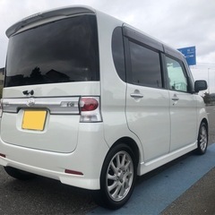 購入者様決定致しました！【整備多数！】車検9年10月/綺麗なタントカスタムRSターボ/禁煙車/リビルトタービン交換/スマートキー/パワースライド/フルセグナビ/ETC/バックカメラ/目立つ傷凹み無し！コミコミ価格！の画像