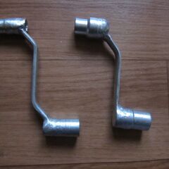 0円！手作り加工工具/オフセットレンチ2本　引取限定 !の画像