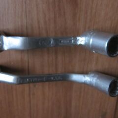 0円！手作り加工工具/オフセットレンチ2本　引取限定 !の画像