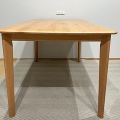 【美品】ニトリ　ダイニングテーブル　ナチュラルの画像
