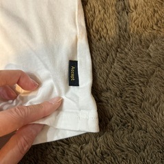 ピンクと白Tシャツ120の画像