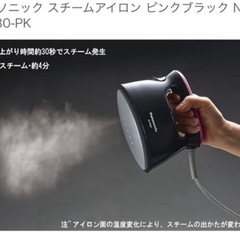 Panasonic 衣類スチーマー　NI-FS330の画像
