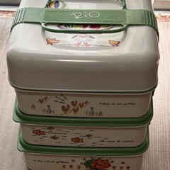 運動会　ピクニック　ランチ3段ボックスの画像
