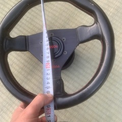 30.5パイ　当時物　希少ステアリング　ガングリップの画像