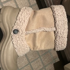クロックス風　ボアベージュぶーつブーツの画像