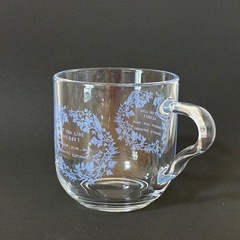 蓋付きガラス製マグカップ（茶こし付き）の画像