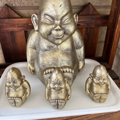 鬼の置物、ビリケンさん置物の画像