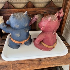 鬼の置物、ビリケンさん置物の画像