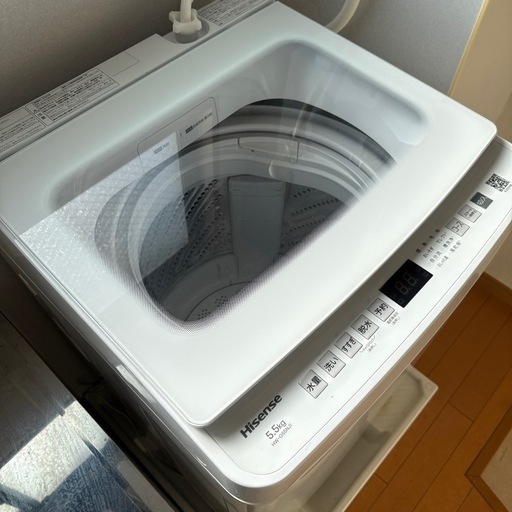2025年製☆美品 ハイセンス 全自動電気洗濯機 HW-G55NJ1