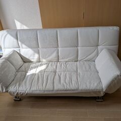 ソファーベッド 白 の画像