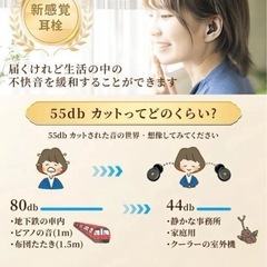 【新品未使用】耳栓 シリコン製 洗える 2WAY仕様 睡眠の画像