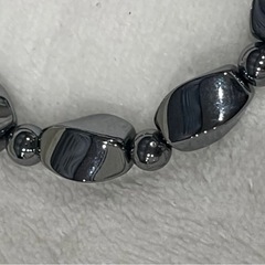 
テラヘルツブレスレット約8mm珠／内径16.5cm  エネルギーを整え心身をリフレッシュ　スタイリッシュで男女兼用にも　の画像