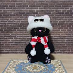 白猫になりたかった黒猫ちゃん　羊毛フェルトの画像