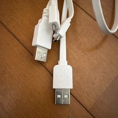 モバイルバッテリーとけーケーブルの画像