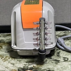 ★ 安永エアーポンプ ブロワ AP-80H 10連コック（新品）付き 美品 配送可能の画像