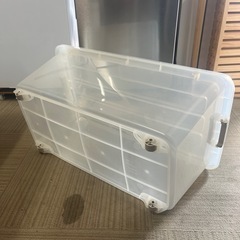【お買い得3個セット‼️】キャスター付きプラスチックケース  衣装ケース プラケース 収納ケース 衣類収納の画像