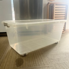 【お買い得3個セット‼️】キャスター付きプラスチックケース  衣装ケース プラケース 収納ケース 衣類収納の画像