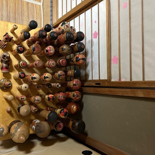 大量のこけし