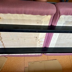 【青森】発送不可　事務用ソファ  ベンチ　イス　椅子 の画像