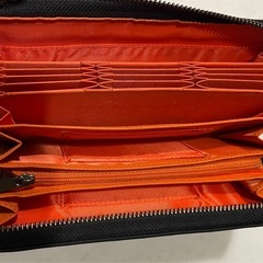 長財布 カード多数収納 黒 カードケース蛇腹 カードケース ブラックの画像