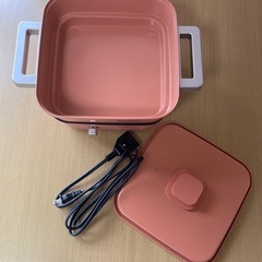 ３種プレート付き電気鍋(アイリスオーヤマ)の画像