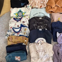 【80〜90】ブランド品アンパンマンなど　子供　秋冬服50点まとめ売り　男の子の画像
