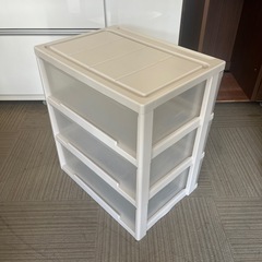 【お買い得‼️】3段プラケース 収納ケース プラスチックケース 衣類収納の画像