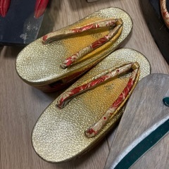 昭和初期　昭和レトロ　
子供用　下駄　履き物の画像