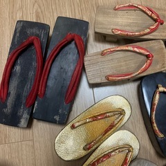 昭和初期　昭和レトロ　
子供用　下駄　履き物の画像