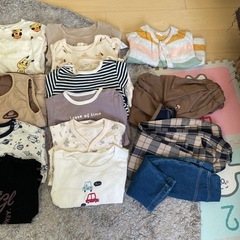 【80〜90】ブランド品アンパンマンなど　子供　秋冬服50点まとめ売り　男の子の画像