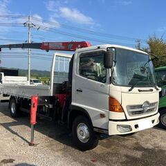【お問い合わせ番号　 441-341 】日野 レンジャー ユニック 4段クレーン付き 型式ADG-FC7JKWA 最大積載2,450kg 6速 走行距離10万km 平成17年式　車検付きの画像