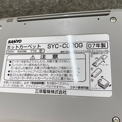 サンヨーホットカーペットとニトリラグセットの画像