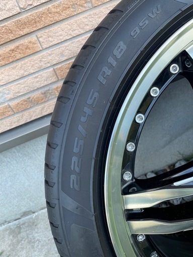 ホイール　18インチ　225/45/18  タイヤホイールセット　シュタイナーLSV  　