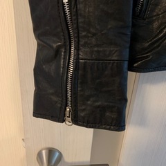 黒レザージャケット　36（S〜M）の画像