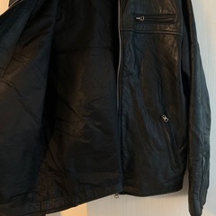 黒レザージャケット　36（S〜M）の画像