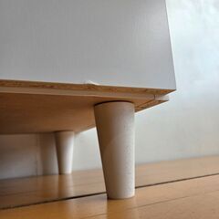 未使用訳あり 幅80 奥行39 高さ68.5 キャビネット 収納棚 リビング 収納 リビングボード ローボード 北欧 シンプル モダン 本棚 ホワイトの画像