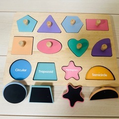 キッズおもちゃ　知育玩具　木製マグネットパズル　の画像