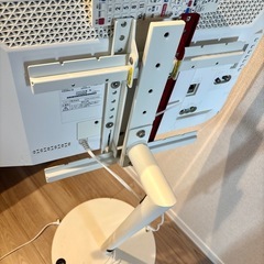 ★【美品】SHARP AQUOS テレビ 2020年製　ホワイト/ WILL EQUALS テレビスタンド ホワイト セットの画像