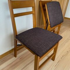 折り畳み椅子　2脚セットの画像