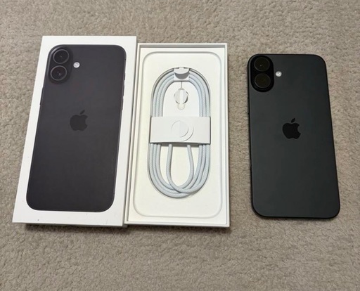 iPhone16plusブラック 256GB 
ケース付き