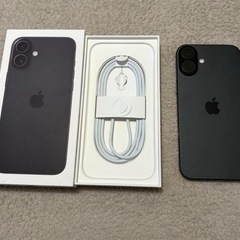 iPhone16plusブラック 256GB 
ケース付き の画像