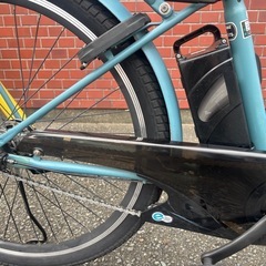 NEOSAGE 電動アシスト自転車 水色 前バスケット付き の画像