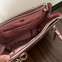 極美品COACH  シグネチャー ブルック キャリオール 2WAYバッグ ピンクの画像