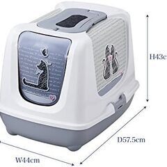 猫　トイレ　大型猫　（フード新品同様、スコップ新品未使用）の画像
