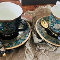 エクレクティックカイカイ カップ ソーサー 象更紗 洋食器 Eclectique kaiの画像