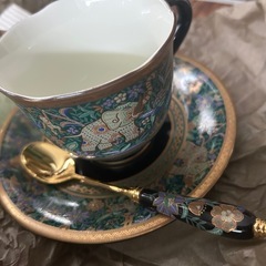 エクレクティックカイカイ カップ ソーサー 象更紗 洋食器 Eclectique kaiの画像